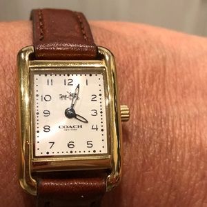coach rectangle watch